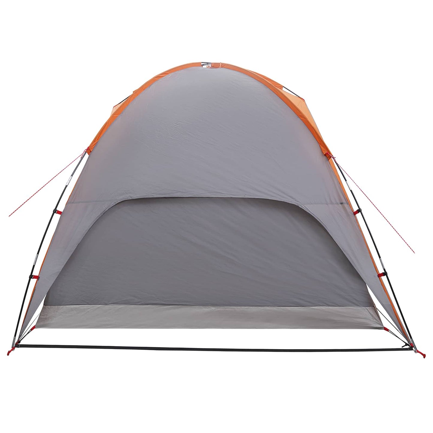 vidaXL Camping Tent with Rainfly Water-resistant Dome Grey and Orange