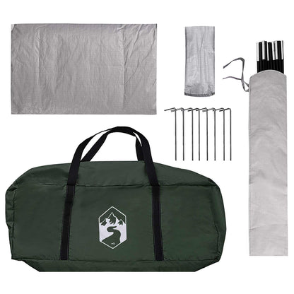 vidaXL Camping Tent with Rainfly Water-resistant Dome Army Green