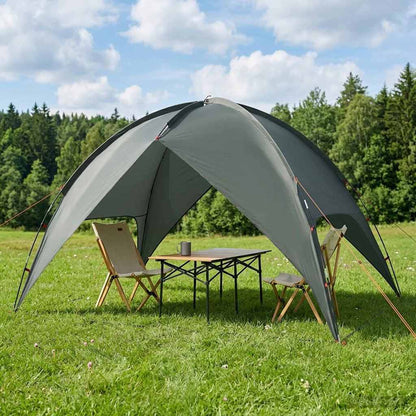 vidaXL Camping Tent with Rainfly Water-resistant Dome Army Green