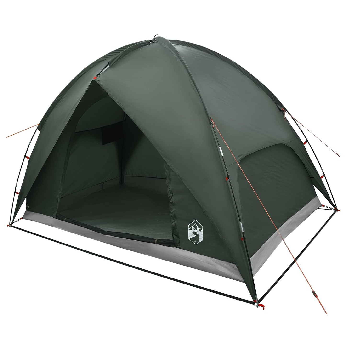 vidaXL Camping Tent with Rainfly Water-resistant Dome Army Green