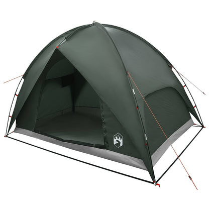 vidaXL Camping Tent with Rainfly Water-resistant Dome Army Green
