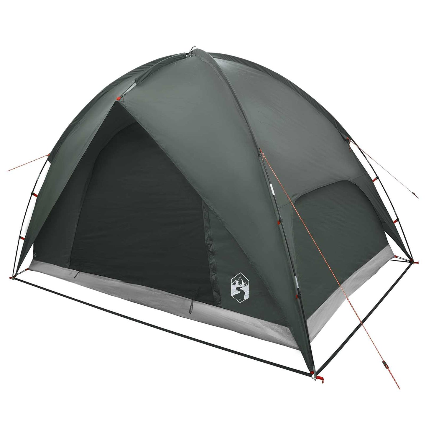 vidaXL Camping Tent with Rainfly Water-resistant Dome Army Green