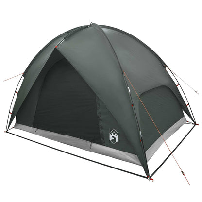 vidaXL Camping Tent with Rainfly Water-resistant Dome Army Green