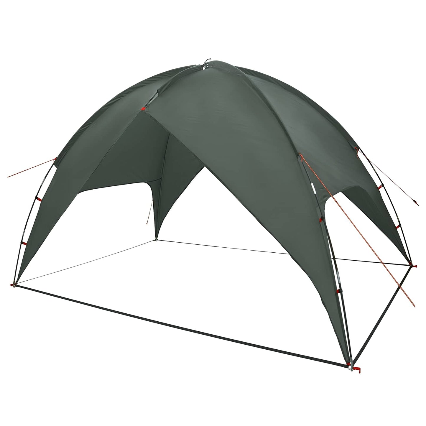 vidaXL Camping Tent with Rainfly Water-resistant Dome Army Green