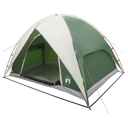 vidaXL Camping Tent with Rainfly Water-resistant Dome Green 4-Person