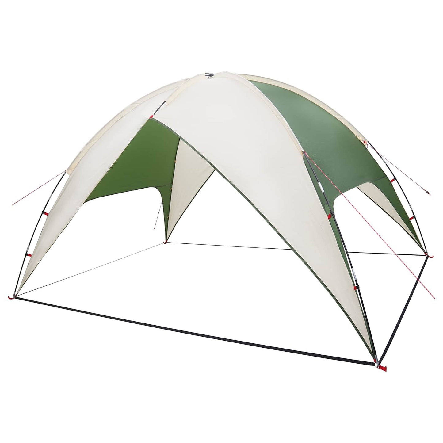 vidaXL Camping Tent with Rainfly Water-resistant Dome Green 4-Person