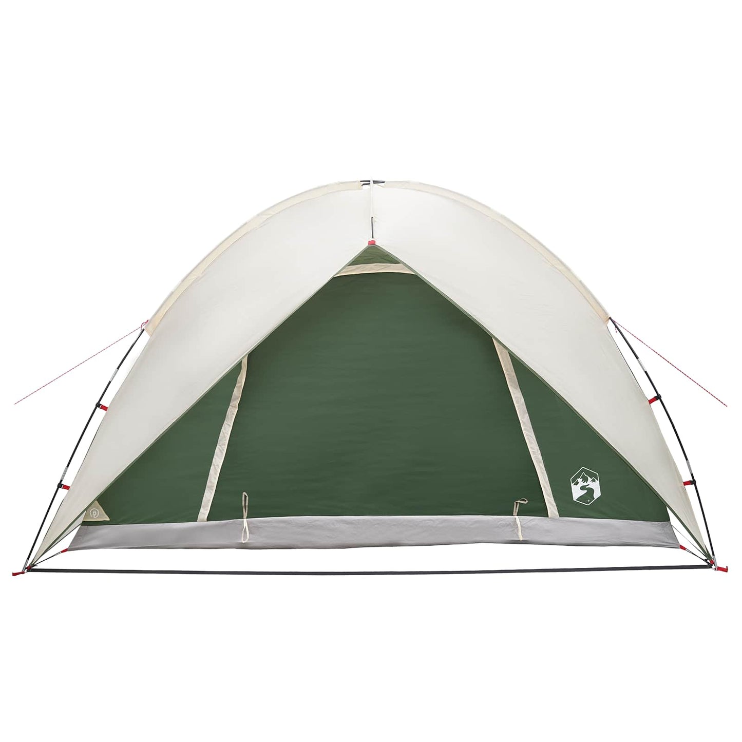 vidaXL Camping Tent with Rainfly Water-resistant Dome Green 4-Person