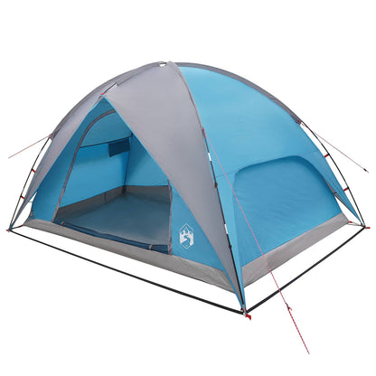 vidaXL Camping Tent with Rainfly Water-resistant Dome Blue