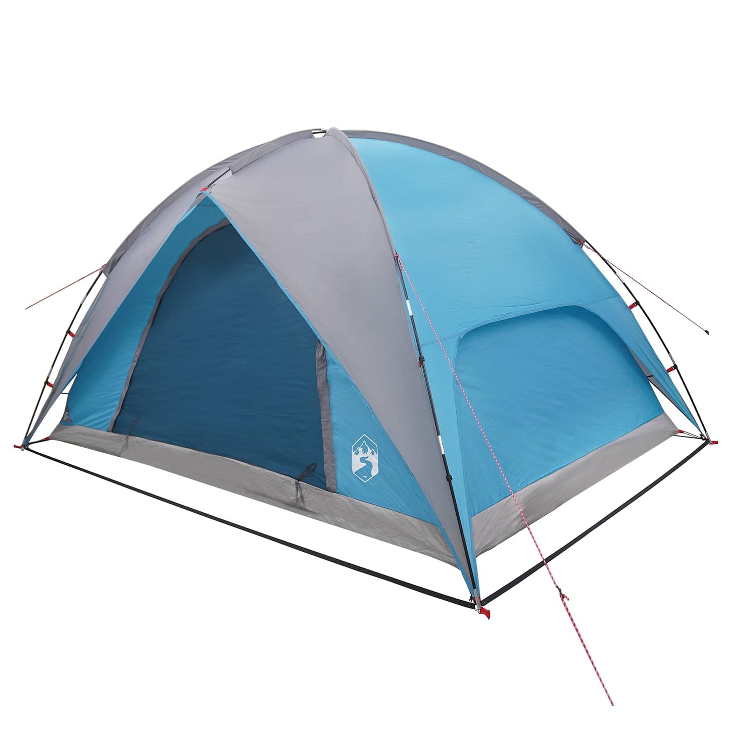vidaXL Camping Tent with Rainfly Water-resistant Dome Blue