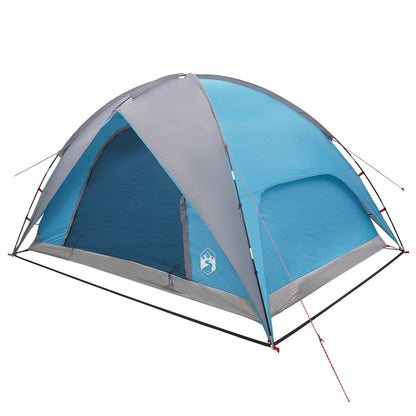 vidaXL Camping Tent with Rainfly Water-resistant Dome Blue