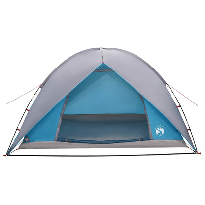 vidaXL Camping Tent with Rainfly Water-resistant Dome Blue