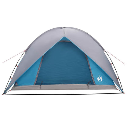 vidaXL Camping Tent with Rainfly Water-resistant Dome Blue