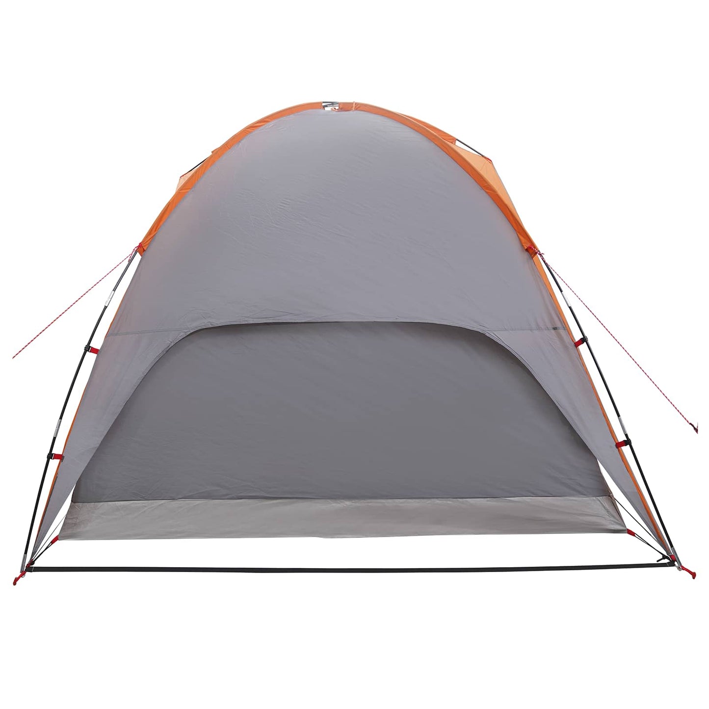 vidaXL Camping Tent with Rainfly Water-resistant Dome Grey and Orange