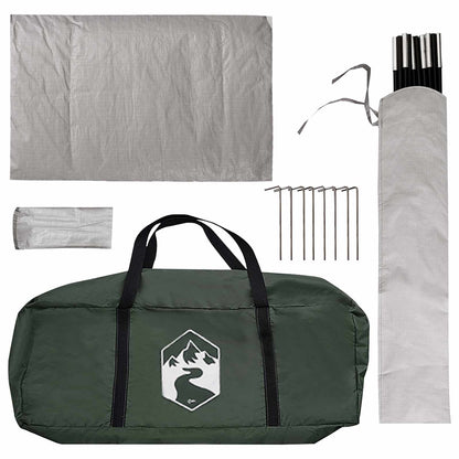 vidaXL Camping Tent with Rainfly Water-resistant Dome Army Green