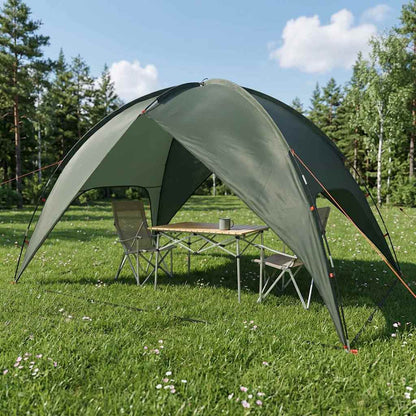 vidaXL Camping Tent with Rainfly Water-resistant Dome Army Green