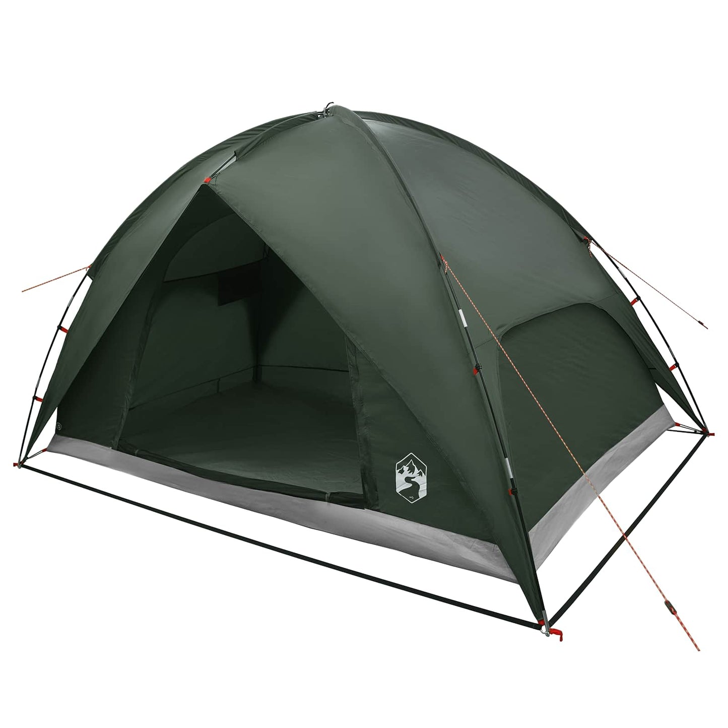 vidaXL Camping Tent with Rainfly Water-resistant Dome Army Green