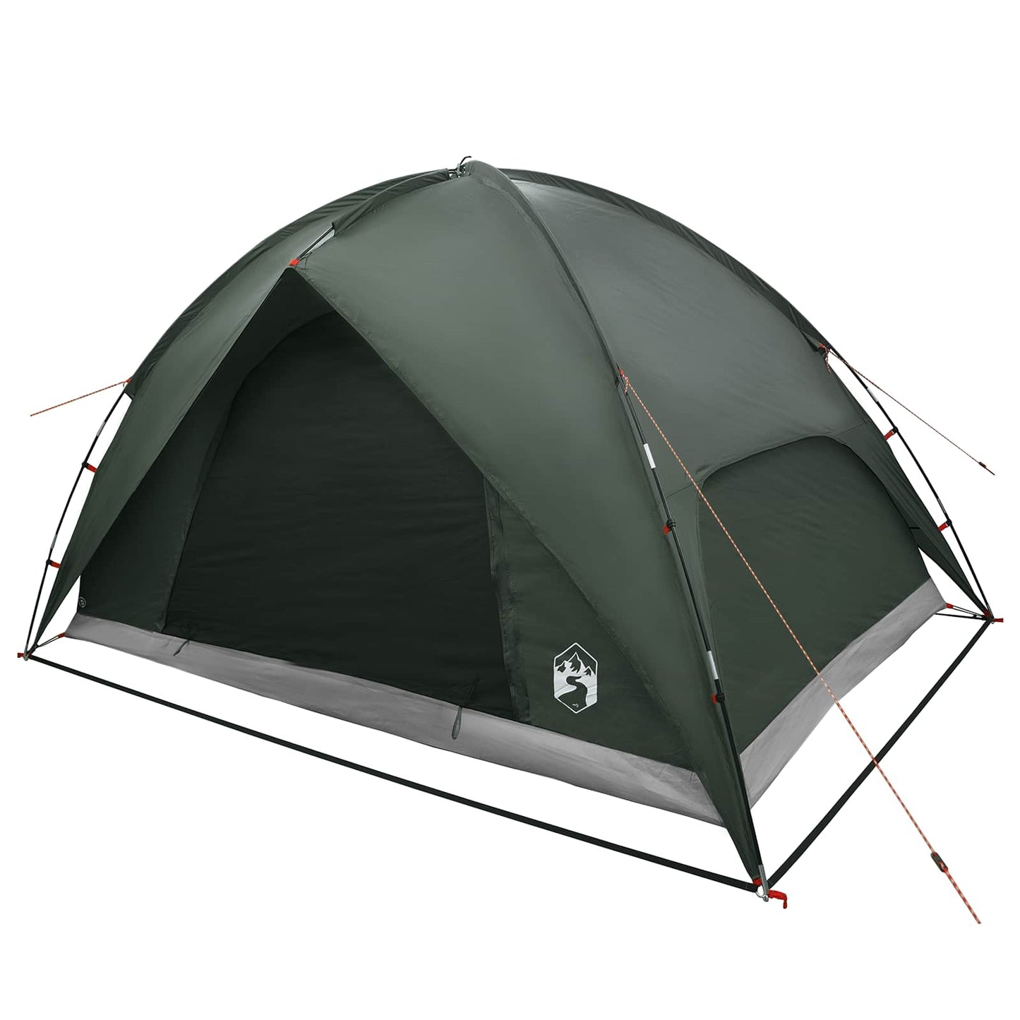 vidaXL Camping Tent with Rainfly Water-resistant Dome Army Green