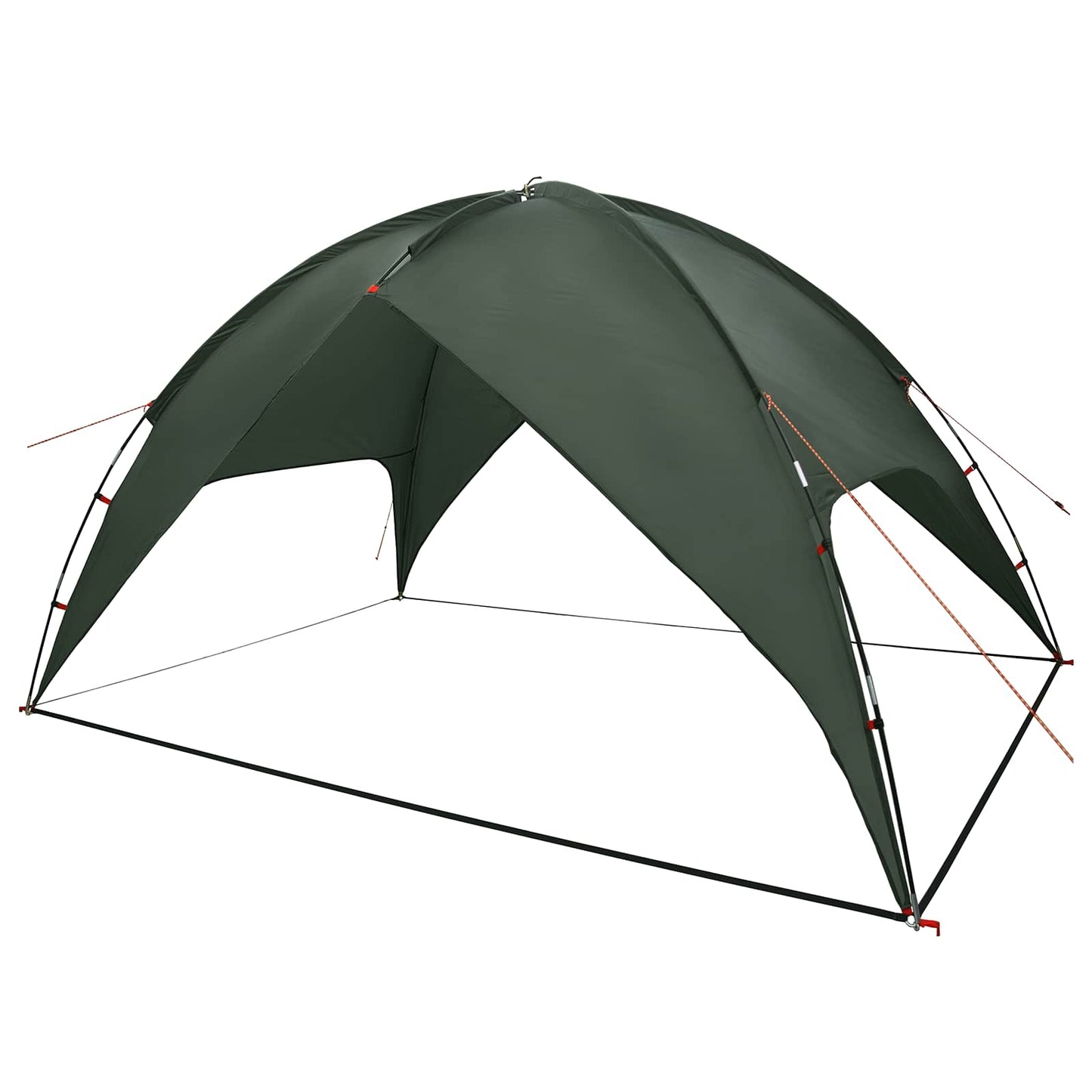 vidaXL Camping Tent with Rainfly Water-resistant Dome Army Green