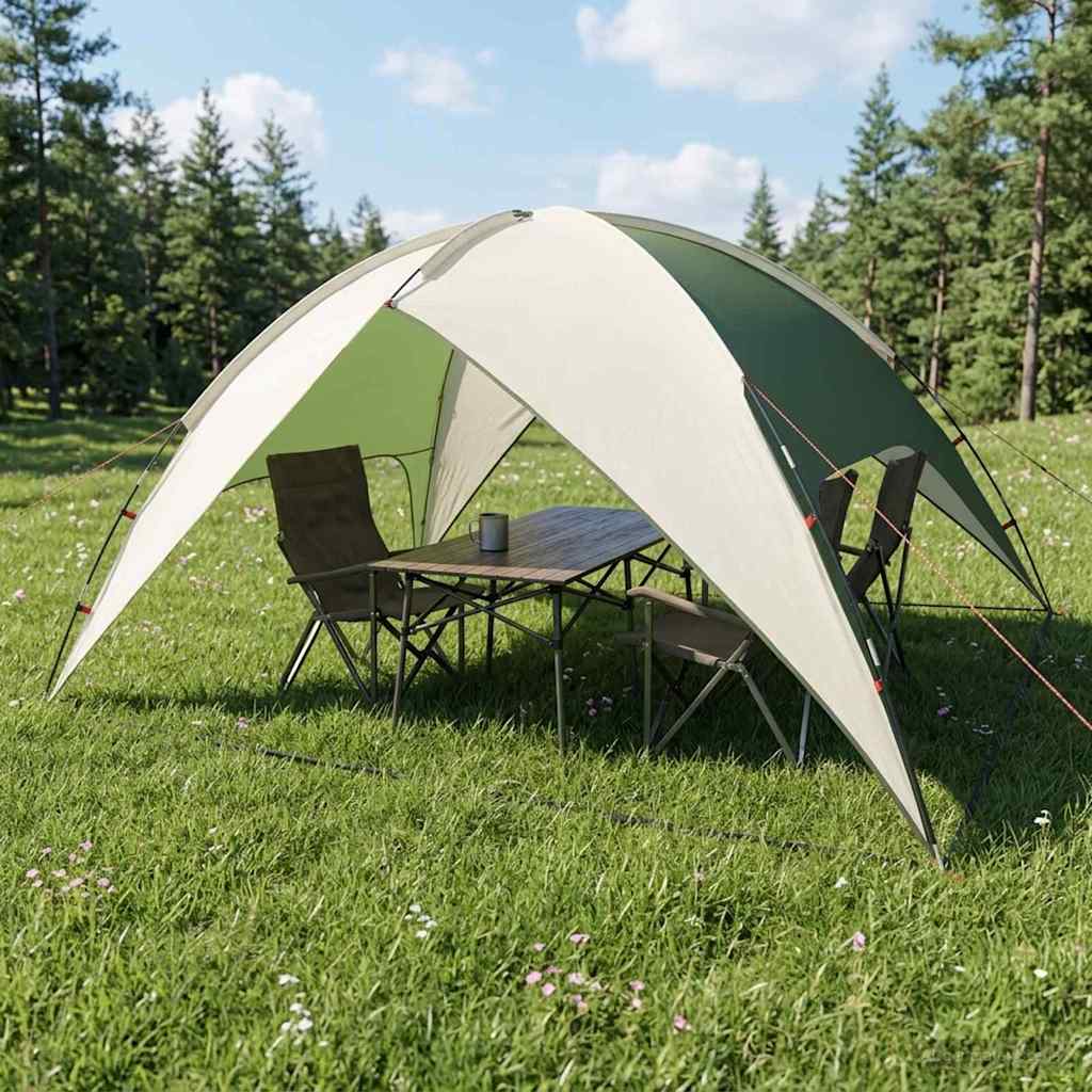 vidaXL Camping Tent with Rainfly Water-resistant Dome Green
