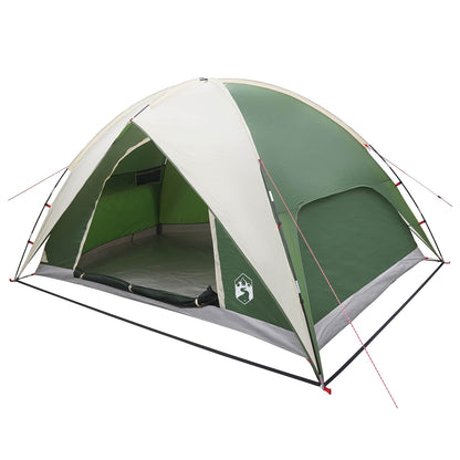 vidaXL Camping Tent with Rainfly Water-resistant Dome Green