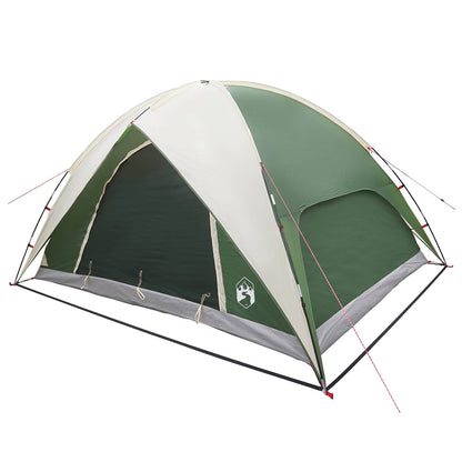 vidaXL Camping Tent with Rainfly Water-resistant Dome Green