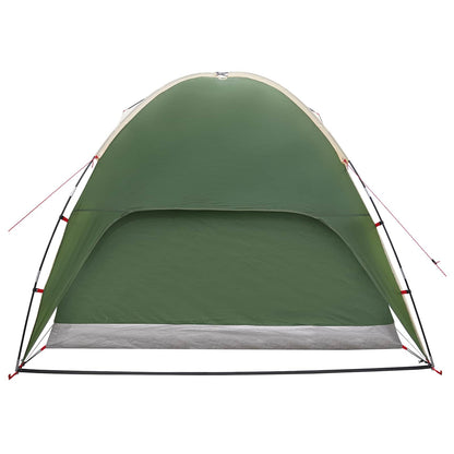 vidaXL Camping Tent with Rainfly Water-resistant Dome Green