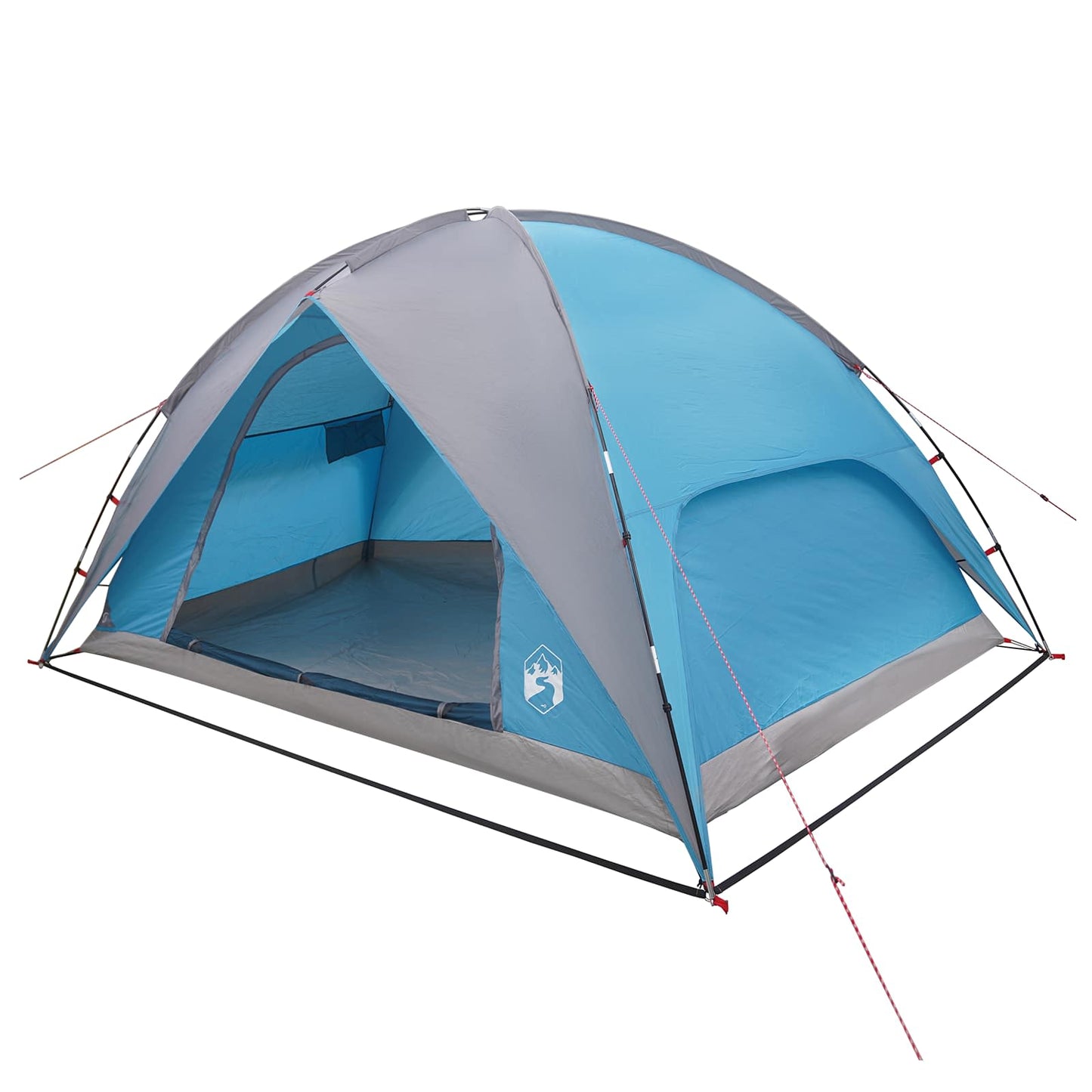 vidaXL Camping Tent with Rainfly Water-resistant Dome Blue