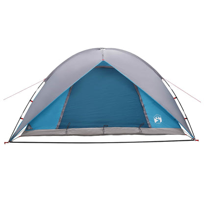 vidaXL Camping Tent with Rainfly Water-resistant Dome Blue