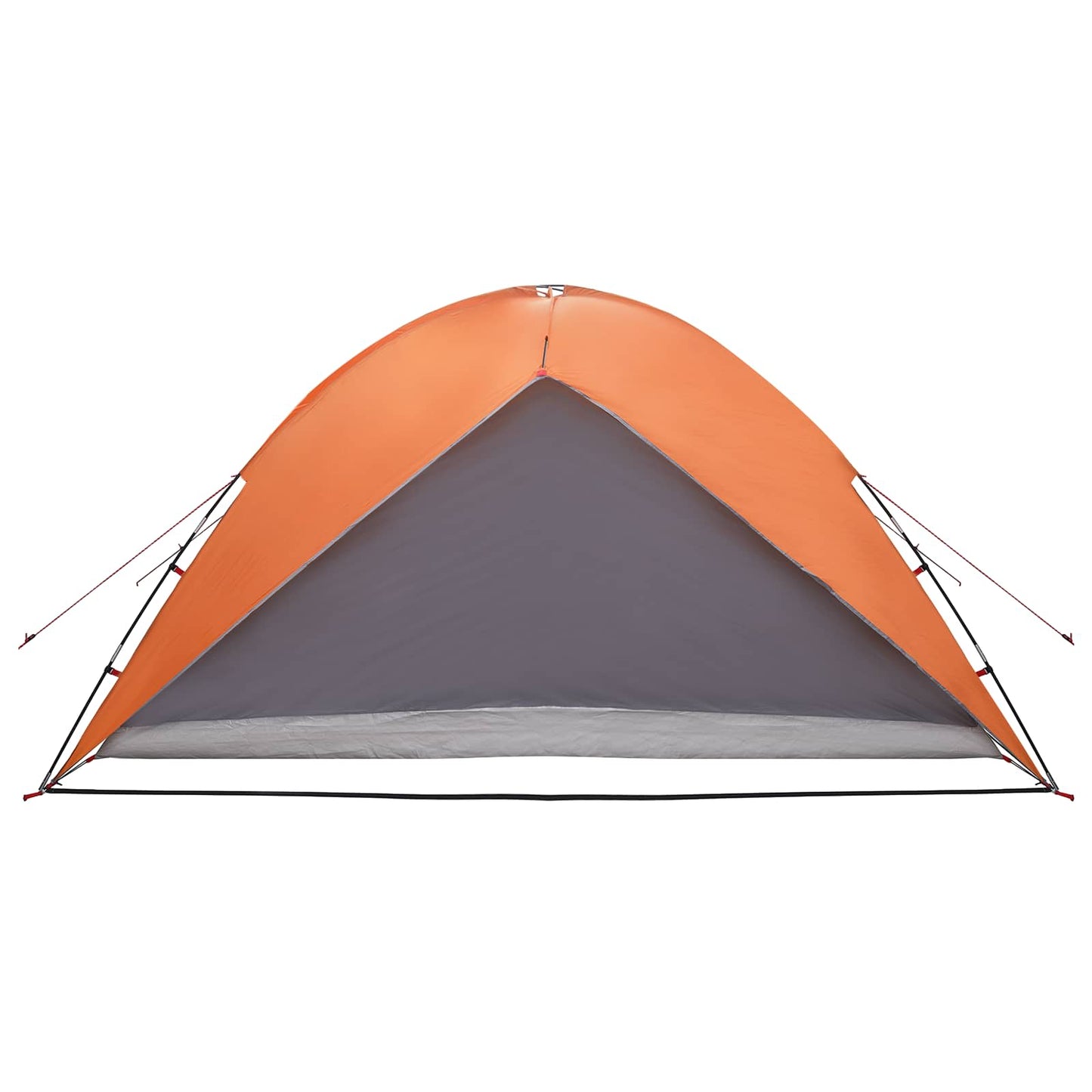 vidaXL Camping Tent with Rainfly Water-resistant Dome Grey and Orange