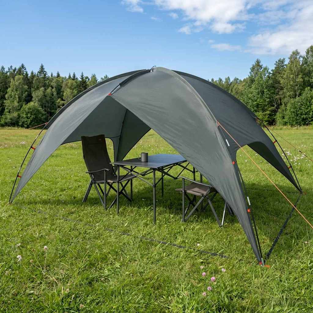 vidaXL Camping Tent with Rainfly Water-resistant Dome Army Green