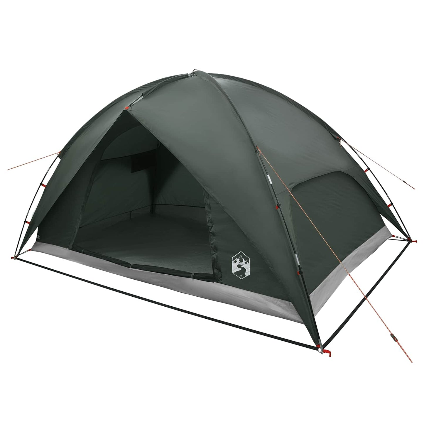 vidaXL Camping Tent with Rainfly Water-resistant Dome Army Green
