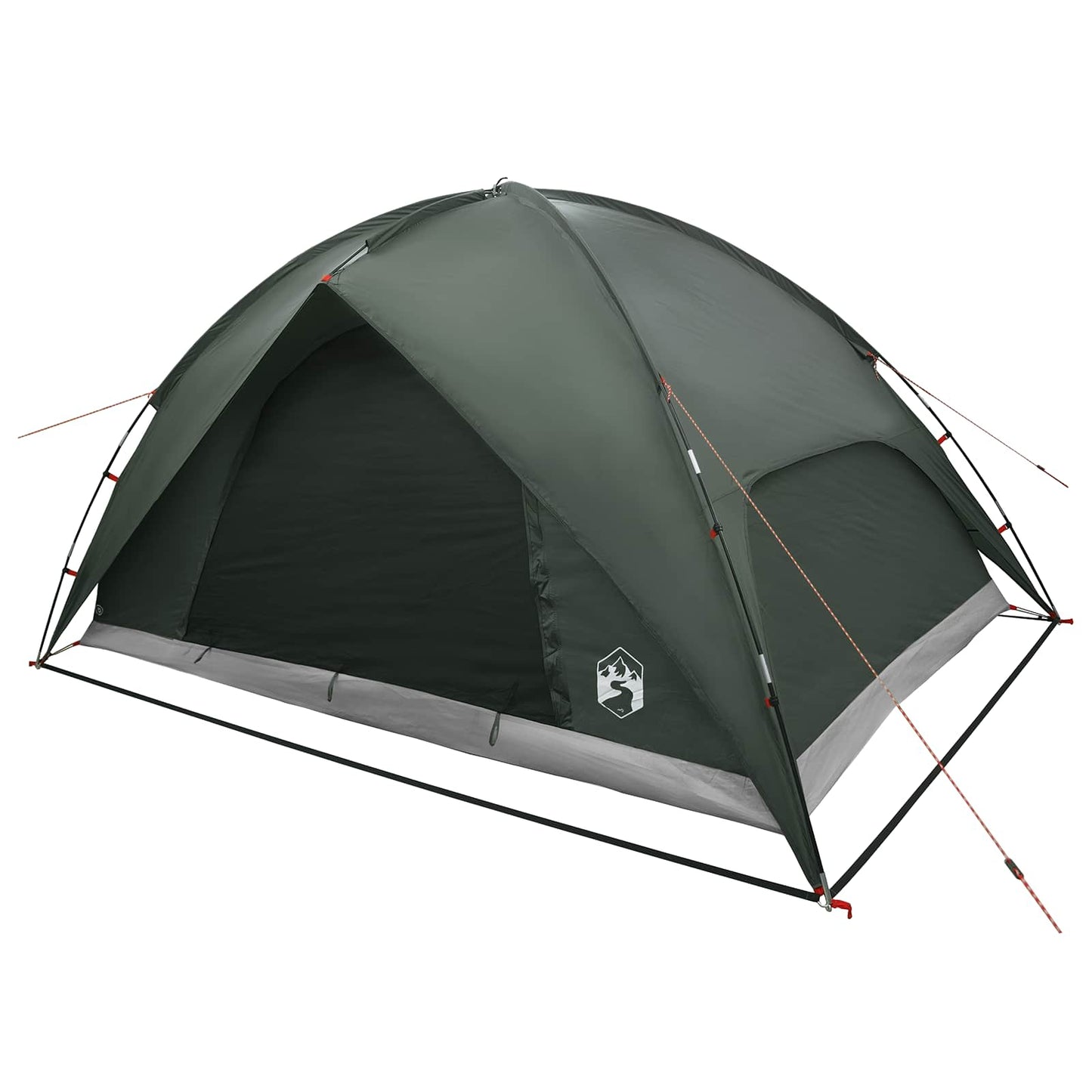 vidaXL Camping Tent with Rainfly Water-resistant Dome Army Green
