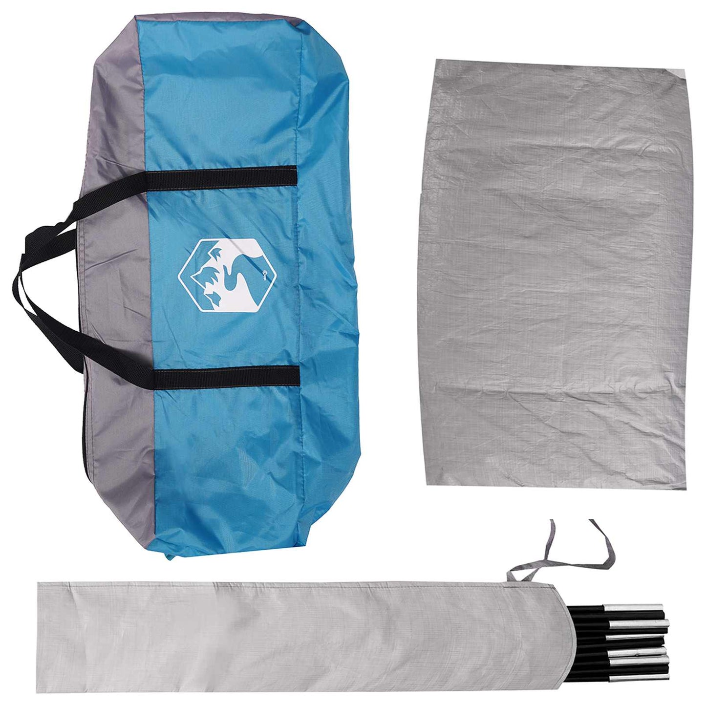 vidaXL Car Tent 200 x 170 x 170 cm Blue Polyester and Steel