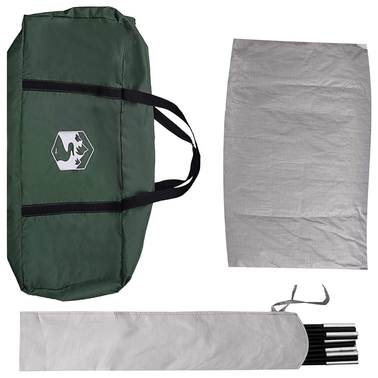 vidaXL Car Tent Army Green 200 x 170 x 170 cm Polyester and Steel