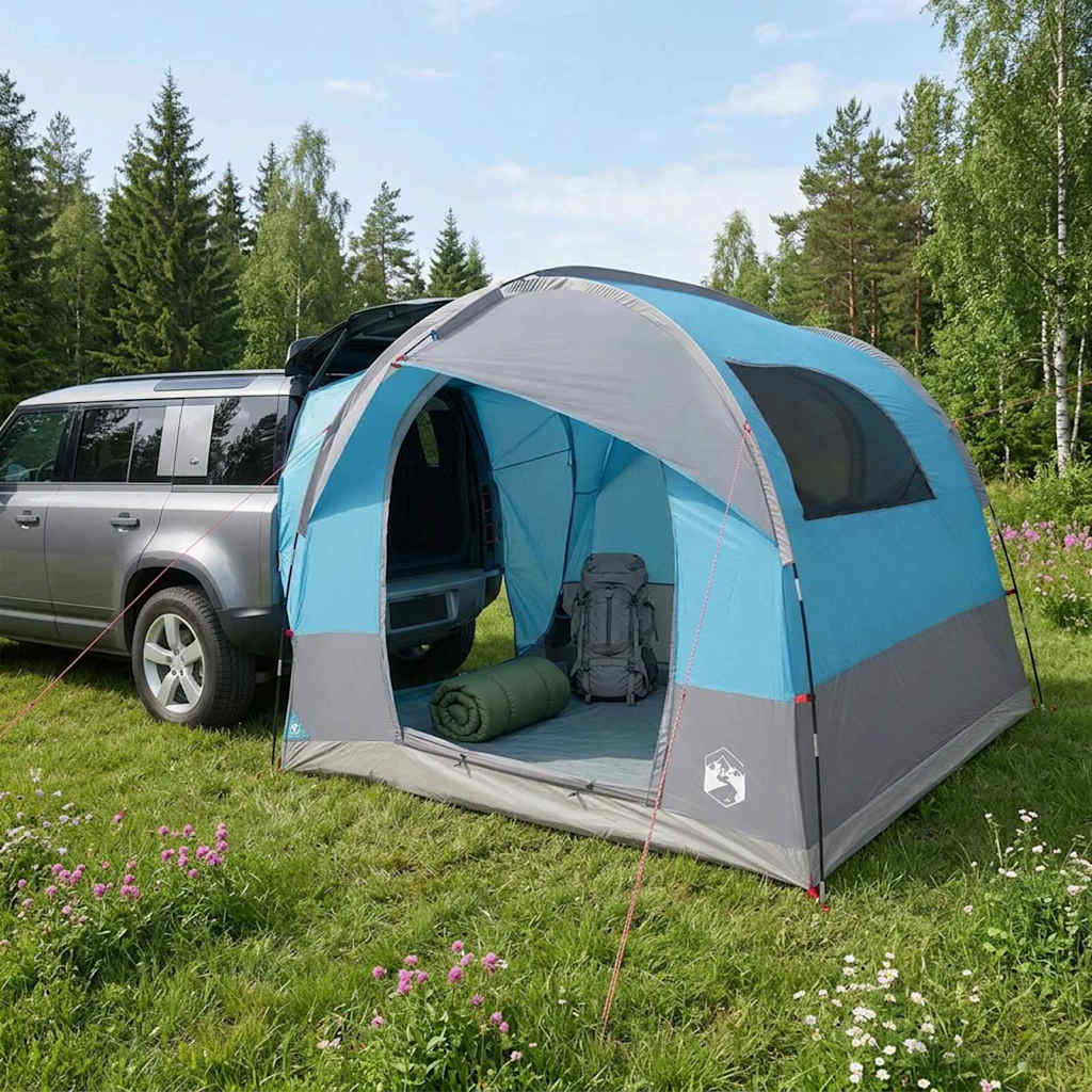 vidaXL Tailgate Tent with Rainfly Water-resistant 4-Person Blue