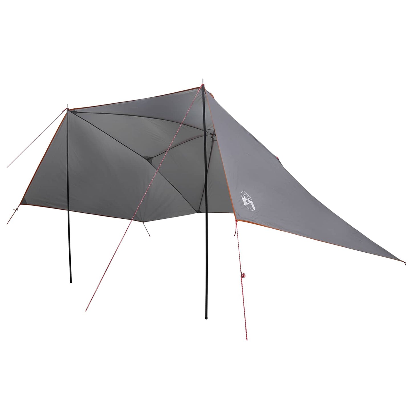 vidaXL Car Tent Grey and Orange 308 x 215 x 220 cm Polyester and Steel