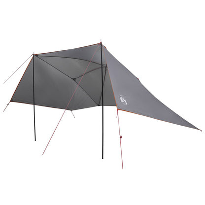 vidaXL Car Tent Grey and Orange 308 x 215 x 220 cm Polyester and Steel