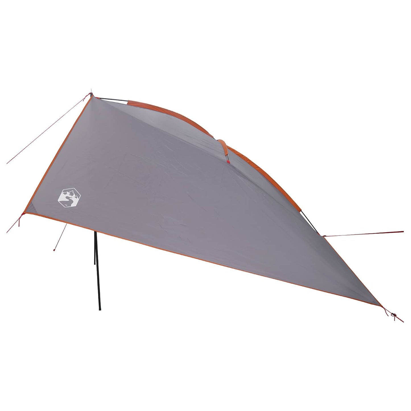 vidaXL Car Tent Grey and Orange 308 x 215 x 220 cm Polyester and Steel
