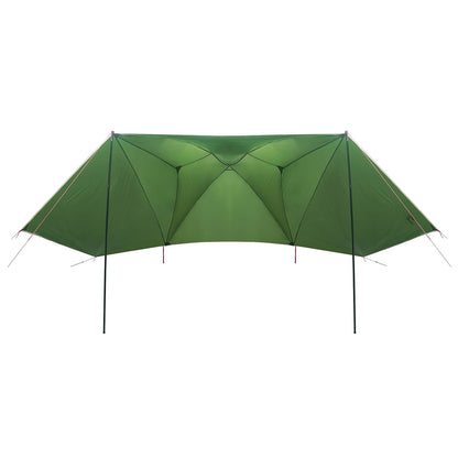 vidaXL Car Tent with Roof Green 350 x 250 cm Polyester and Steel