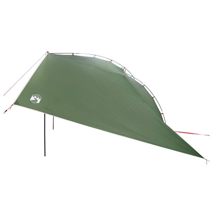 vidaXL Car Tent with Roof Green 350 x 250 cm Polyester and Steel
