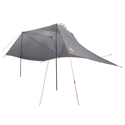 vidaXL Car Tent Grey and Orange 350 x 250 cm Polyester and Steel