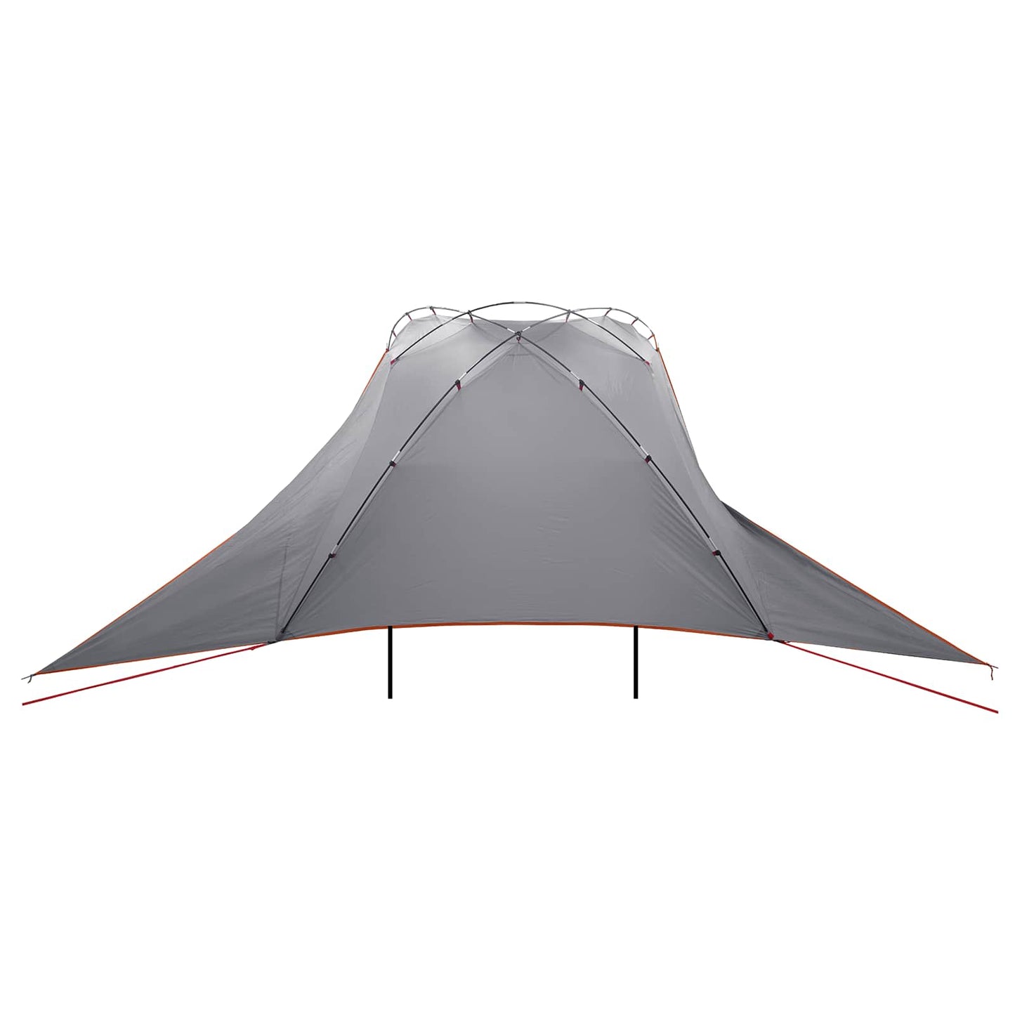 vidaXL Car Tent Grey and Orange 350 x 250 cm Polyester and Steel