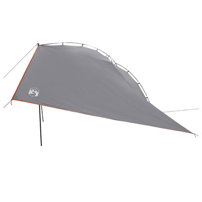 vidaXL Car Tent Grey and Orange 350 x 250 cm Polyester and Steel
