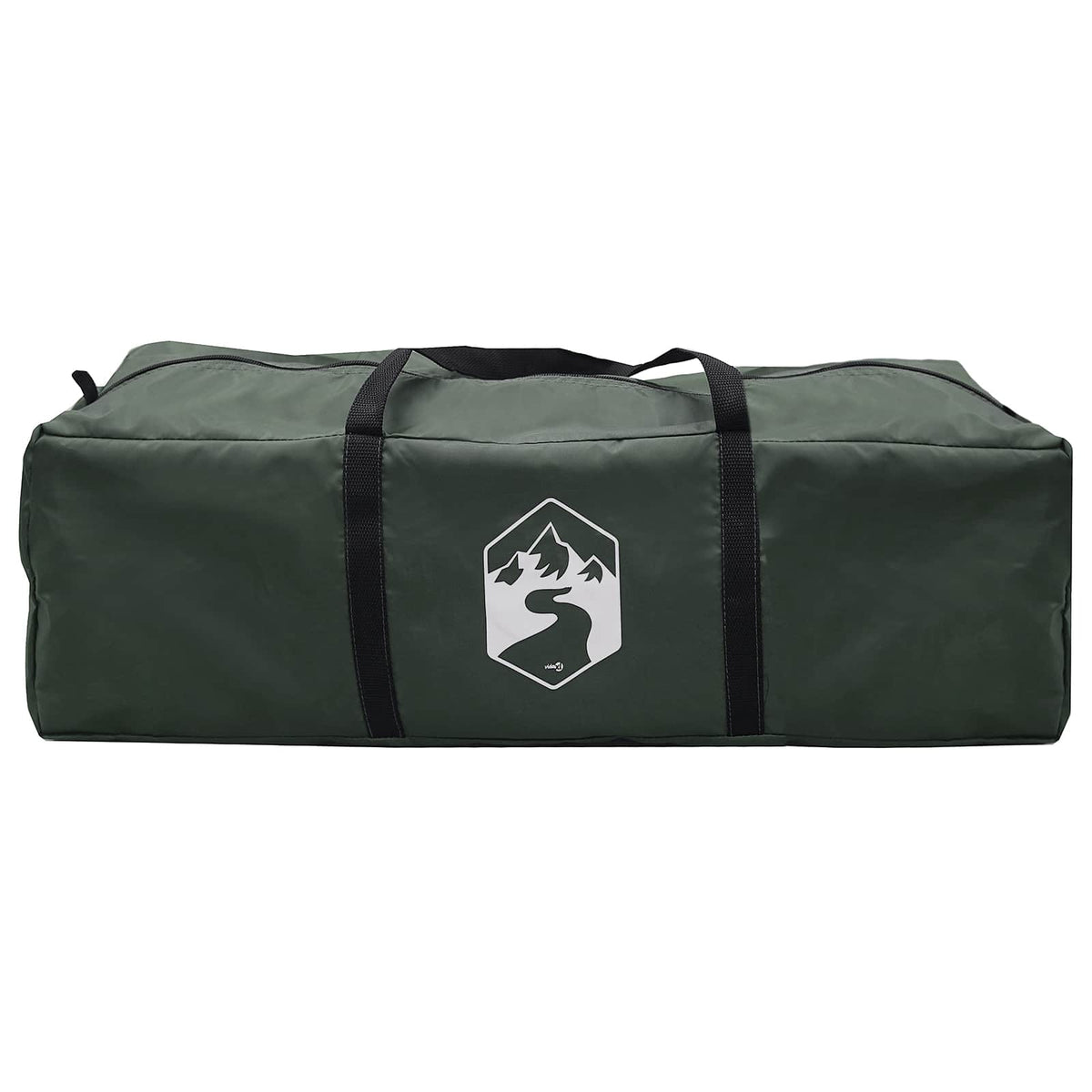 vidaXL Car Tent 350 x 250 cm Army Green Polyester and Steel