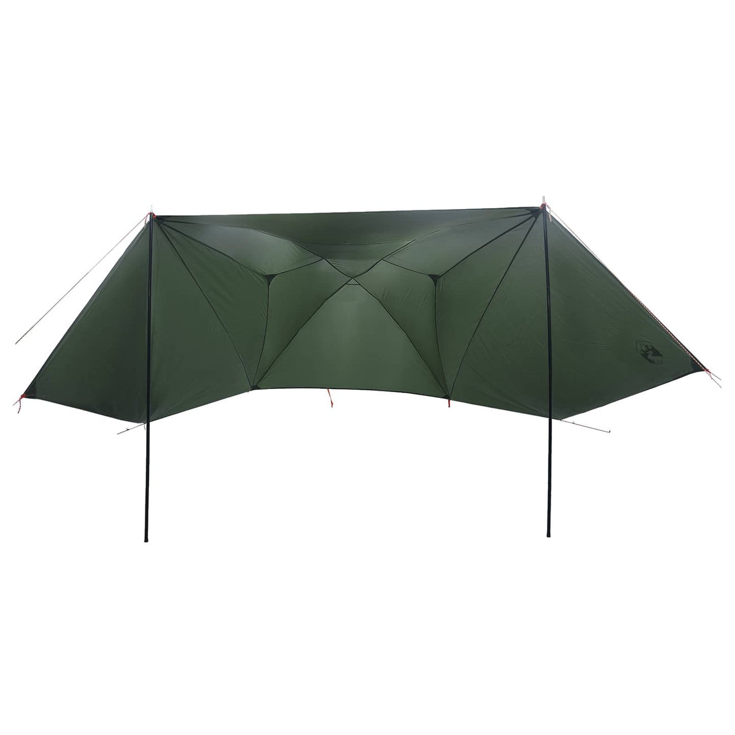vidaXL Car Tent with Roof Army Green 350 x 250 cm Polyester and Steel