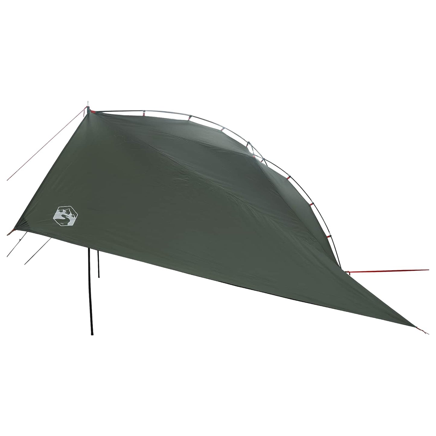 vidaXL Car Tent with Roof Army Green 350 x 250 cm Polyester and Steel