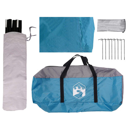 vidaXL Vehicle Awning Blue 500 x 515 x 215 cm Polyester and Steel