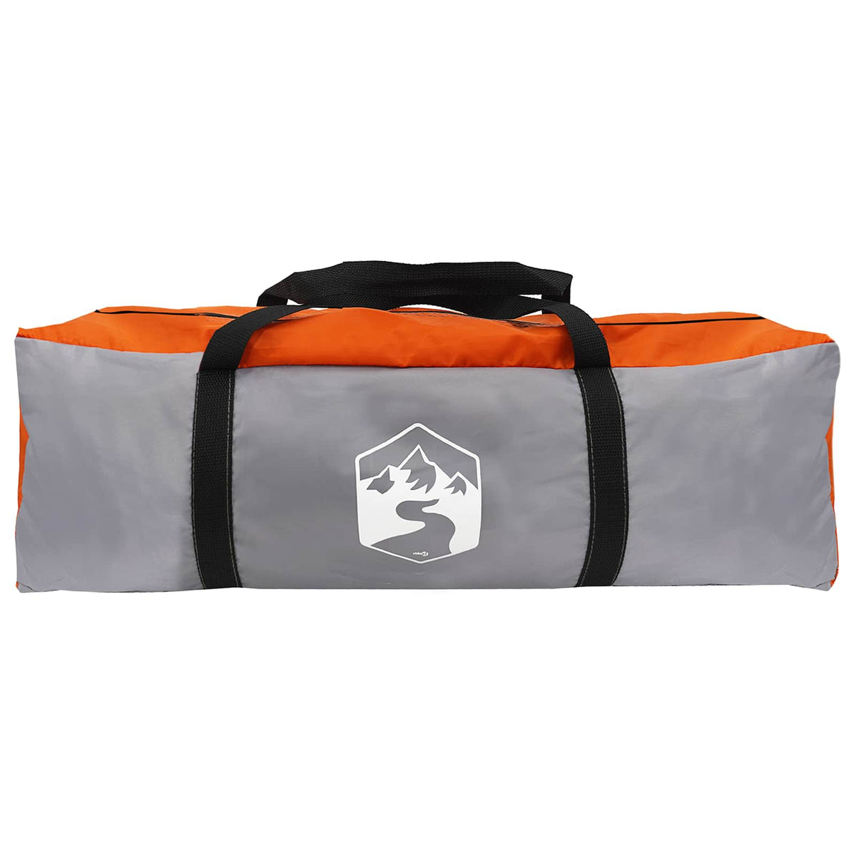 vidaXL Vehicle Awning Grey and Orange 500 x 515 x 215 cm