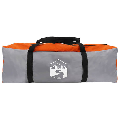 vidaXL Vehicle Awning Grey and Orange 500 x 515 x 215 cm
