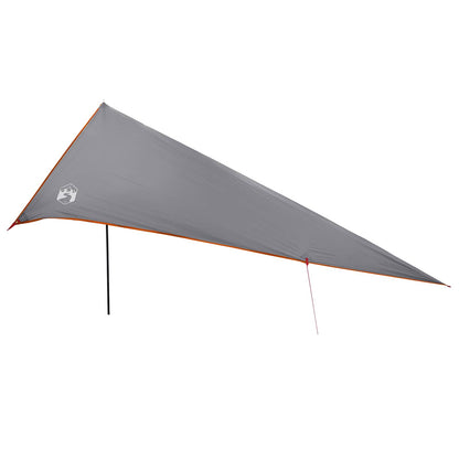 vidaXL Vehicle Awning Grey and Orange 500 x 515 x 215 cm